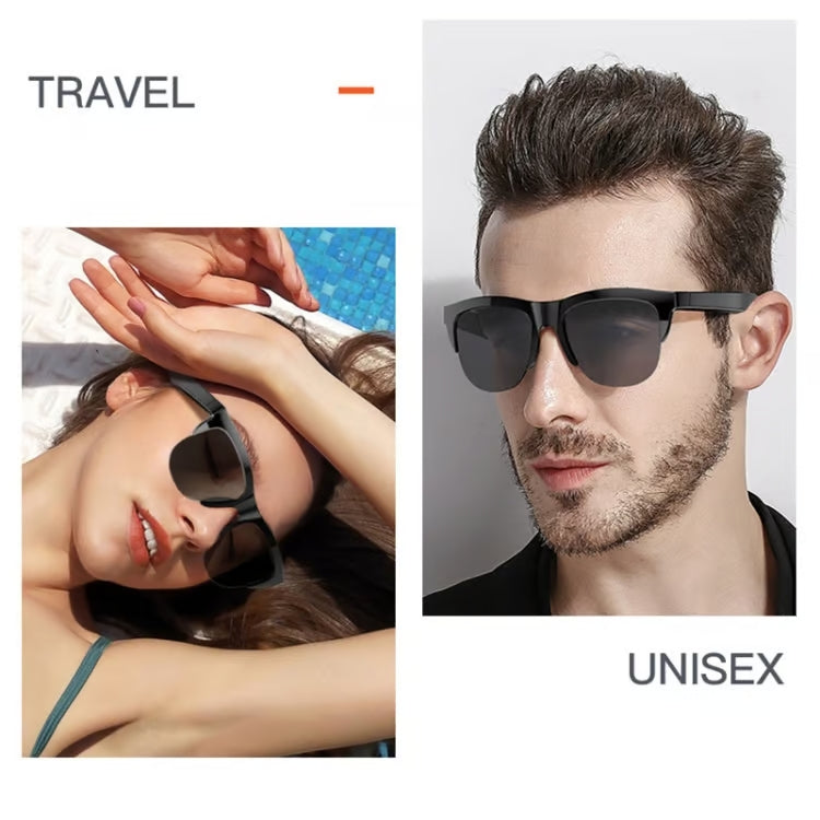 Lunettes de soleil intelligentes Noir avec Bluetooth pour la musique et les appels