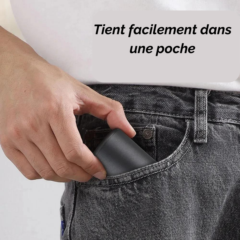 Rasoir de poche pour le visage, Mini rasoir électrique Portable étanche