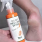 Spray gommant pour les pieds doux.