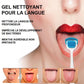 Gel de nettoyage de langue avec brosse à gratter en Silicone