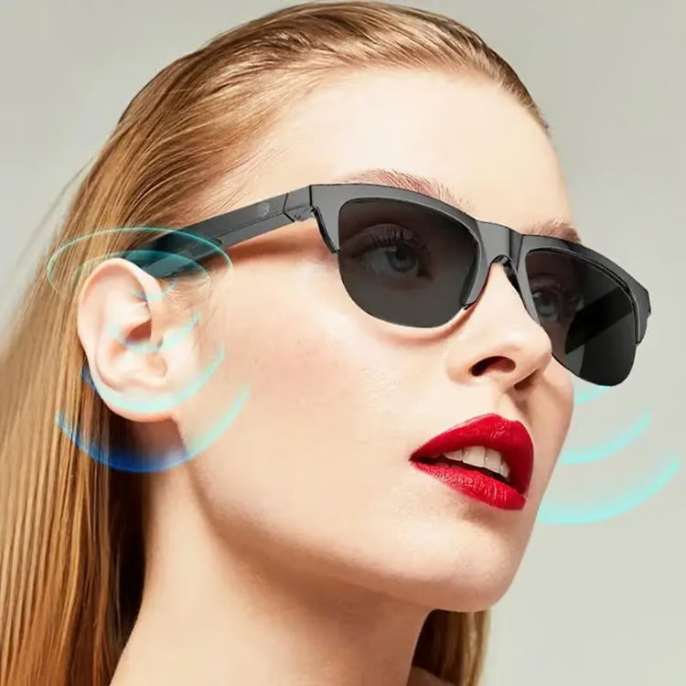 Lunettes de soleil intelligentes Noir avec Bluetooth pour la musique et les appels